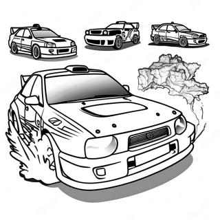 Subaru Halaman Mewarnai
