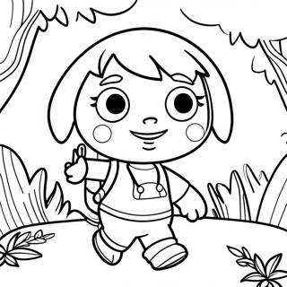 Halaman Mewarnai Petualangan Dengan Dora 127243-60787