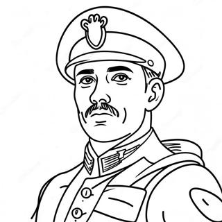 Halaman Mewarnai Prajurit Patriotik 127398-60907