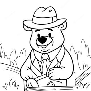 Halaman Mewarnai Yogi Bear 127500-60982