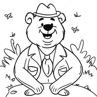 Halaman Mewarnai Yogi Bear 127500-61110