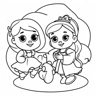 Halaman Mewarnai Putri Bayi Disney Yang Ceria 127555-61034