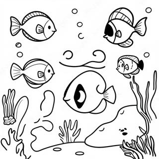 Halaman Mewarnai Habitat Hewan Laut Yang Cerah 127734-61301