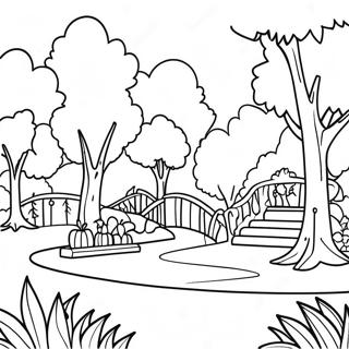 Gambar Mewarnai Taman Lingkungan Yang Ramah 127864-61401