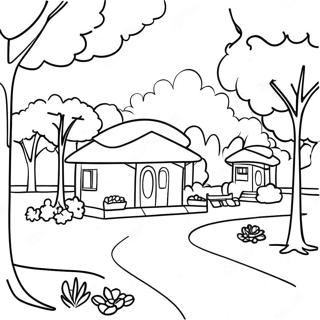 Gambar Mewarnai Taman Lingkungan Yang Ramah 127864-61402