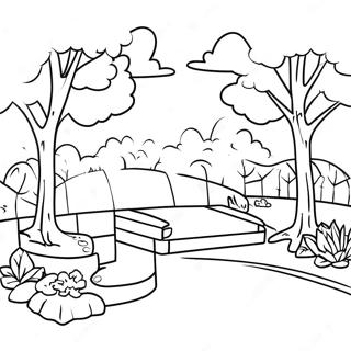 Gambar Mewarnai Taman Lingkungan Yang Ramah 127864-61403