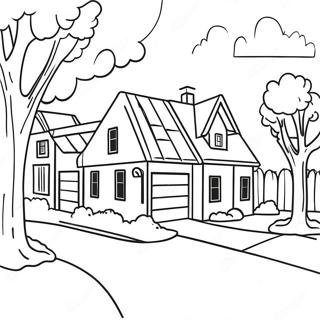 Gambar Mewarnai Pemandangan Lingkungan Yang Cerah 127865-61405