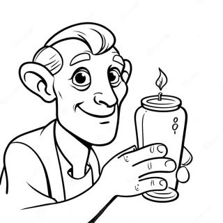 Halaman Mewarnai Bfg Memegang Stoples Mimpi 128147 61618