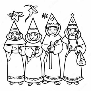 Halaman Mewarnai Prosesi Las Posadas 128173-61640