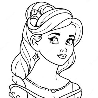 Halaman Mewarnai Putri Disney Bertato 128452-61852