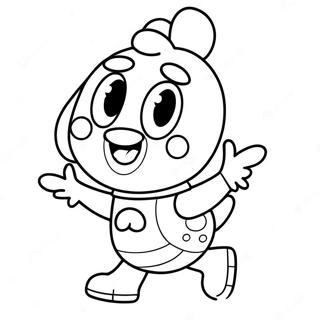 Gambar Mewarnai Toy Chica Dalam Pose Menyenangkan 128662-62016