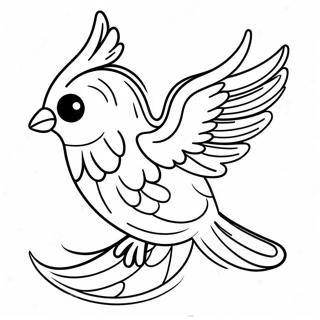 Halaman Mewarnai Sayap Burung Berwarna 129403 62595