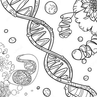 Dna Halaman Mewarnai