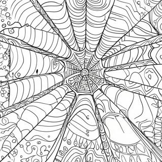 Halaman Mewarnai Jaring Laba Laba Yang Rumit 130354 63337