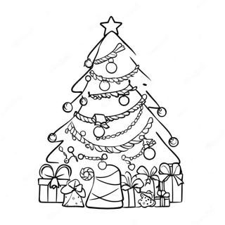 Halaman Mewarnai Pohon Natal Fantastis 13041 2855