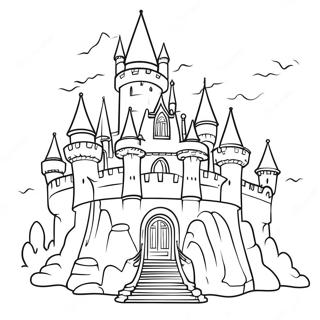Halaman Mewarnai Kastil Megah Di Kota Naga 130456-63417