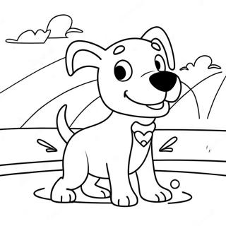 Halaman Mewarnai Adegan Go Dog Go Yang Berwarna Warni 130844-63722