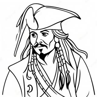 Jack Sparrow Dalam Aksi Halaman Mewarnai 130920-63774