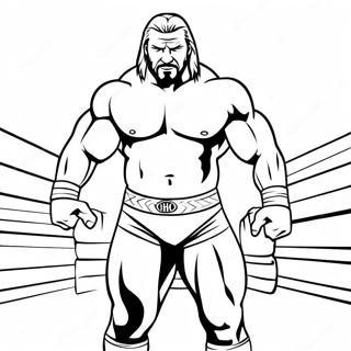 Triple H Di Ring Halaman Mewarnai 130975-63825