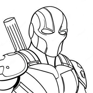 Deathstroke Halaman Mewarnai