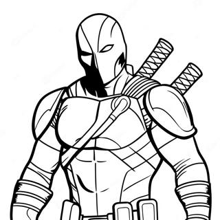 Deathstroke Halaman Mewarnai 130997-63831