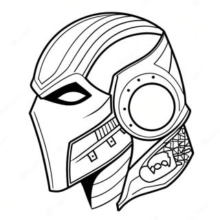 Deathstroke Topeng Halaman Mewarnai 131000 63842