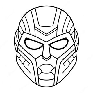Deathstroke Topeng Halaman Mewarnai 131000 63844