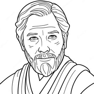 Obi Wan Kenobi Halaman Mewarnai