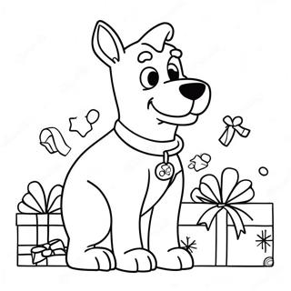 Scooby Doo Natal Halaman Mewarnai