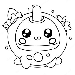 Halaman Mewarnai Karakter Tamagotchi Yang Lucu 131641-64329