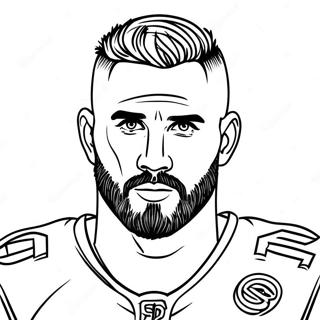 Travis Kelce Halaman Mewarnai