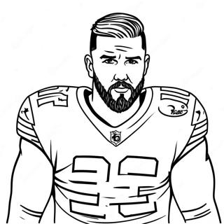 Halaman Mewarnai Travis Kelce 131691-64367