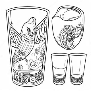 Halaman Mewarnai Desain Stanley Tumbler Berwarna Warni 131744-64411