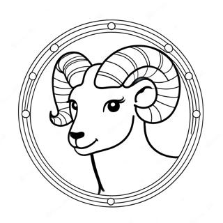 Halaman Mewarnai Tanda Zodiak Aries 131847-64486