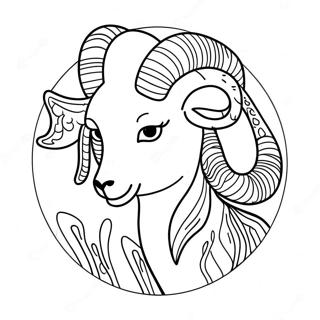 Halaman Mewarnai Tanda Zodiak Aries 131847-64487