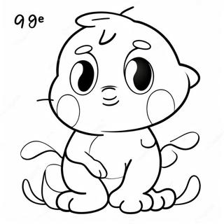 Halaman Mewarnai Angka 9 Kartun 131978-64596