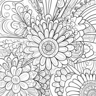 Halaman Mewarnai Pola Psikedelik Tahun 60 An 132232-64797