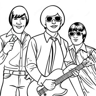 Halaman Mewarnai Band Rock And Roll Tahun 60 An 132233-64803