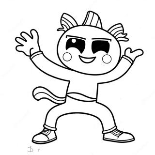 Halaman Mewarnai Gerakan Konyol Gonoodle 132567-65057