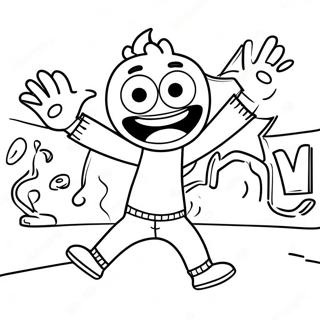 Halaman Mewarnai Gerakan Konyol Gonoodle 132567-65058