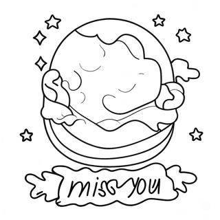 Halaman Mewarnai Aku Merindukanmu Yang Berwarna Warni 132644-65119