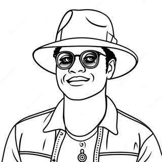 Bruno Mars Halaman Mewarnai