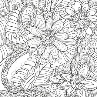 Halaman Mewarnai Pola Oval Mewah 132927 65340