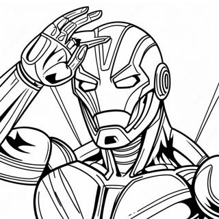 Halaman Mewarnai Ultron Jahat 132976-65371