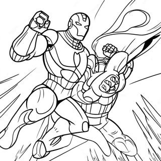 Halaman Mewarnai Ultron Menyerang Avengers 132979-65381