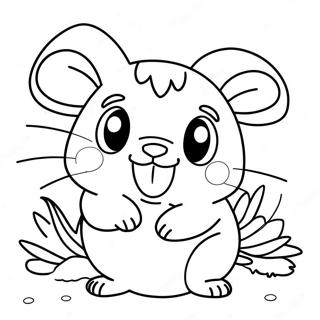 Halaman Mewarnai Hamtaro 133001-65385