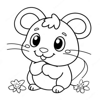 Halaman Mewarnai Hamtaro 133001-65386