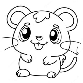 Halaman Mewarnai Hamtaro 133001-65387