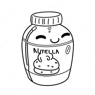 Halaman Mewarnai Jar Nutella Yang Imut 133080-65449