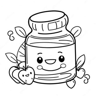 Halaman Mewarnai Jar Nutella Yang Imut 133080-65450